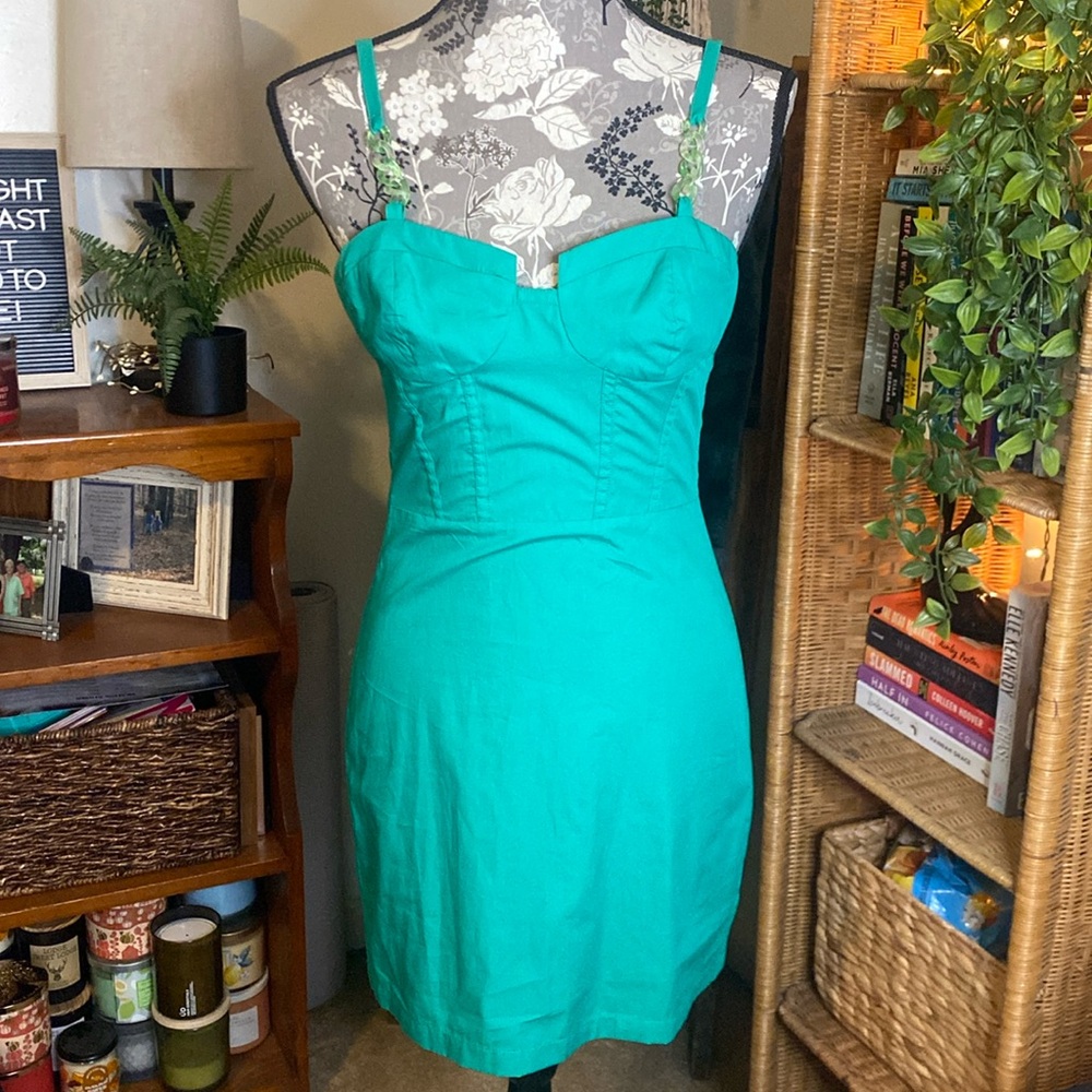 Zara Fitted Chain Strap Body Con Dress